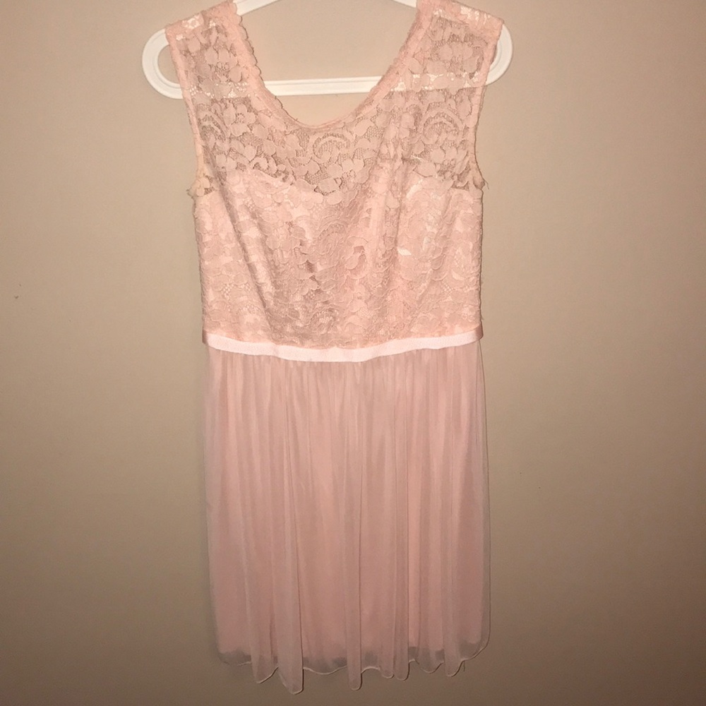 Blush pink formal dress